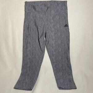 Adidas Climalite Women’s Medium Leggings 3/4 Cropped Gray Activewear